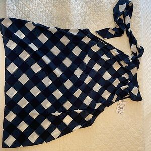 J Crew Factory sleeveless gingham top